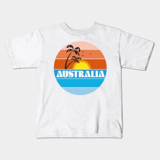 Australian 80s sunset Kids T-Shirt